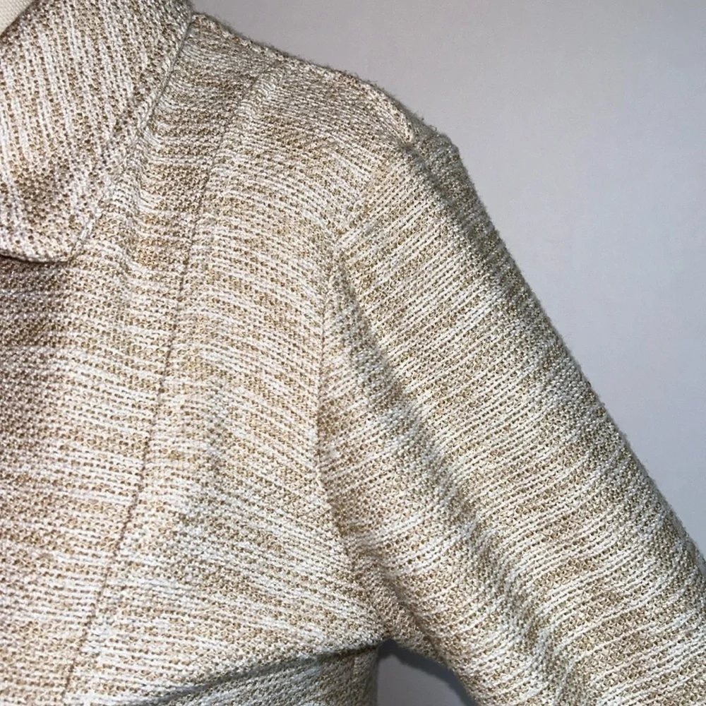 Dolan Left Coast Collection Cotton Sand-tone Long Sleeve Crop Jacket Women’s S - Picture 5 of 14